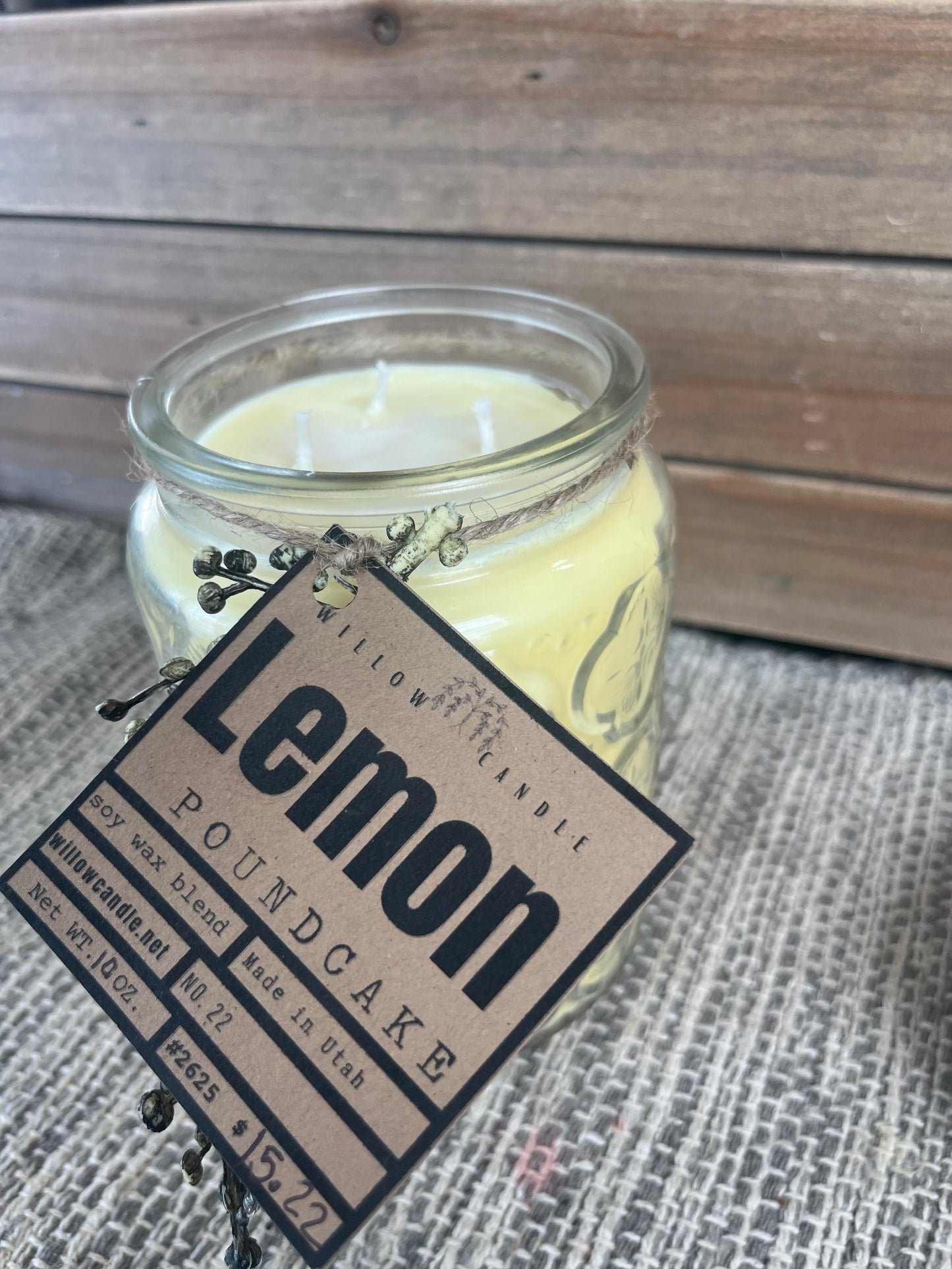 Lemon Poundcake soy wax candle
