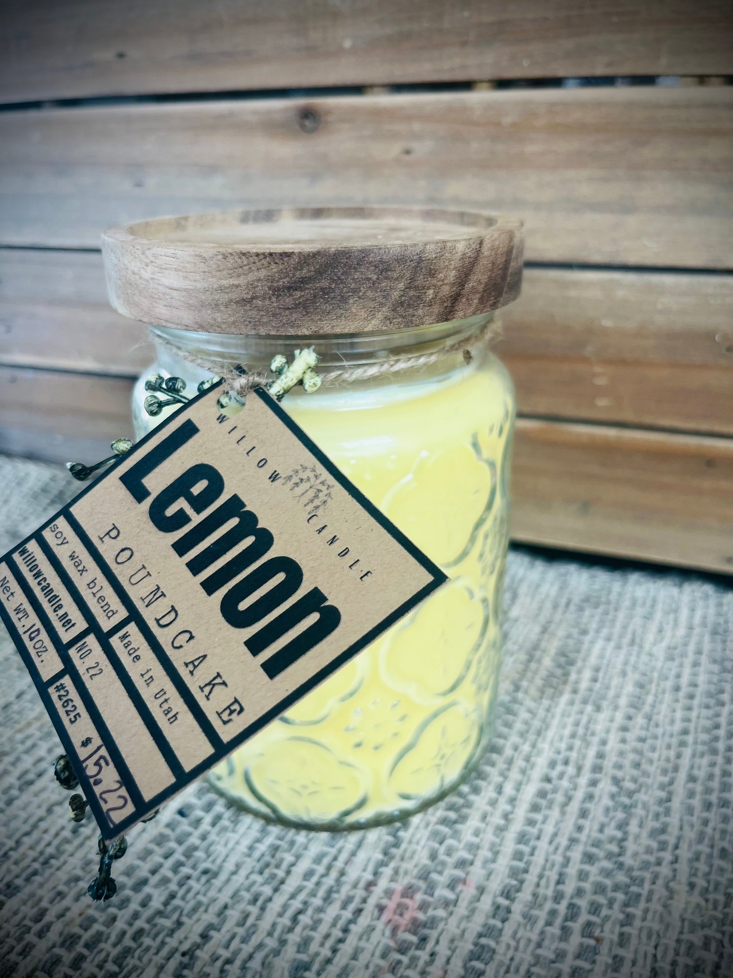 Lemon Poundcake soy wax candle