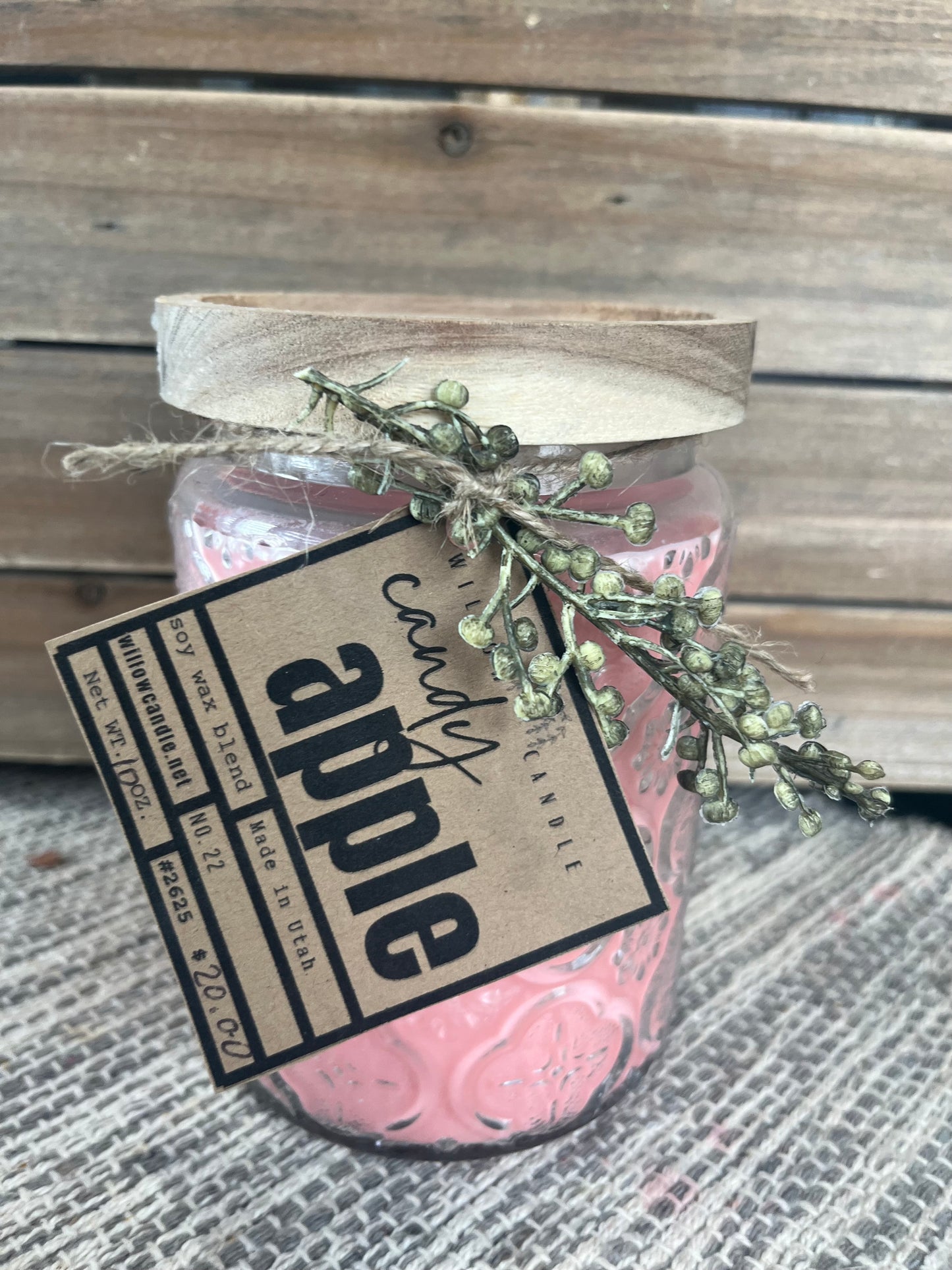Candy Apple soy wax candle