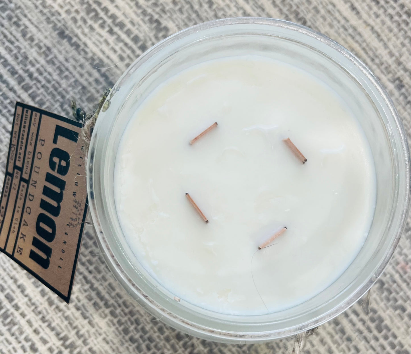 Lemmon poundcake soy wax candle