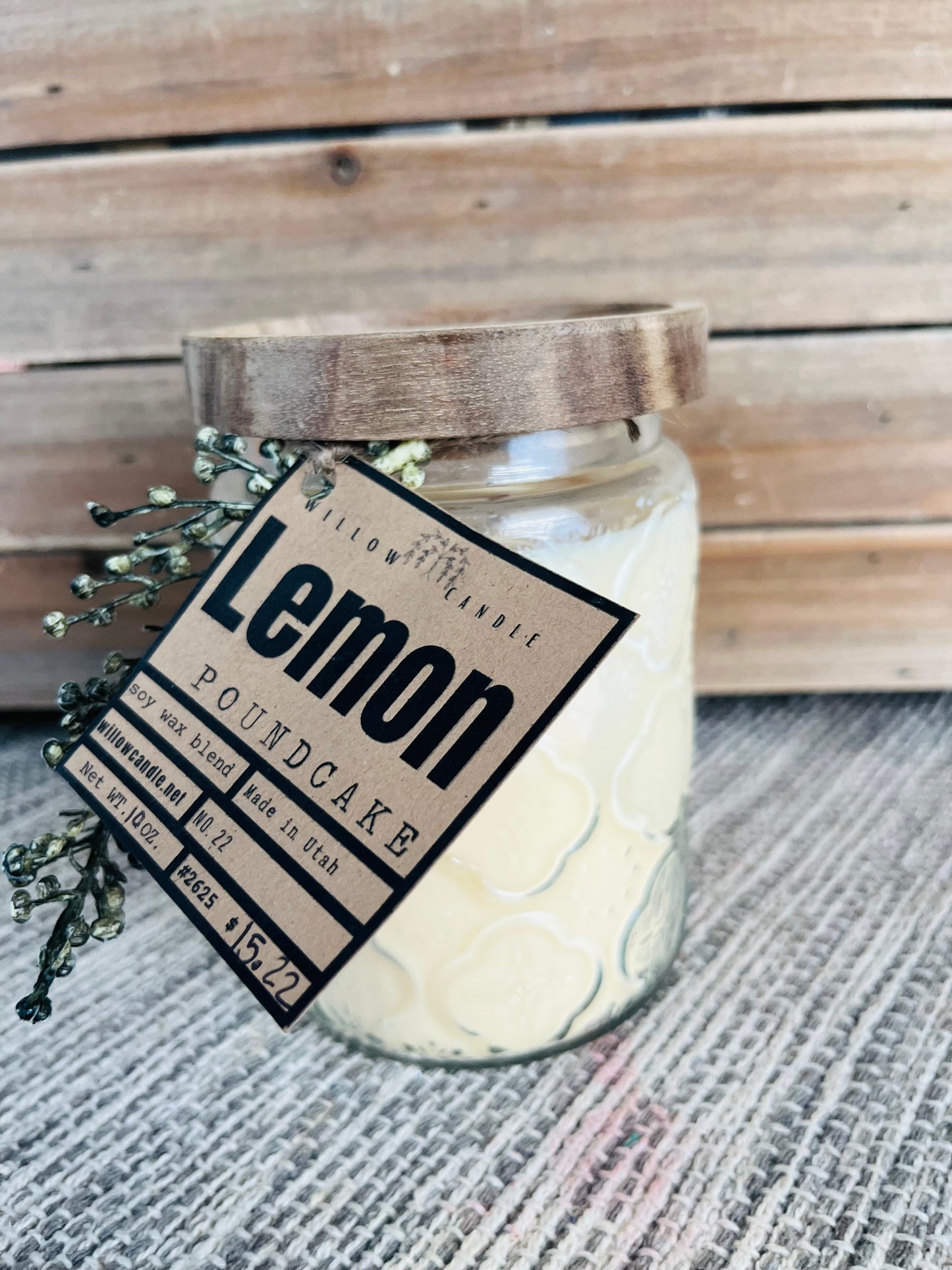 Lemon Poundcake soy wax candle