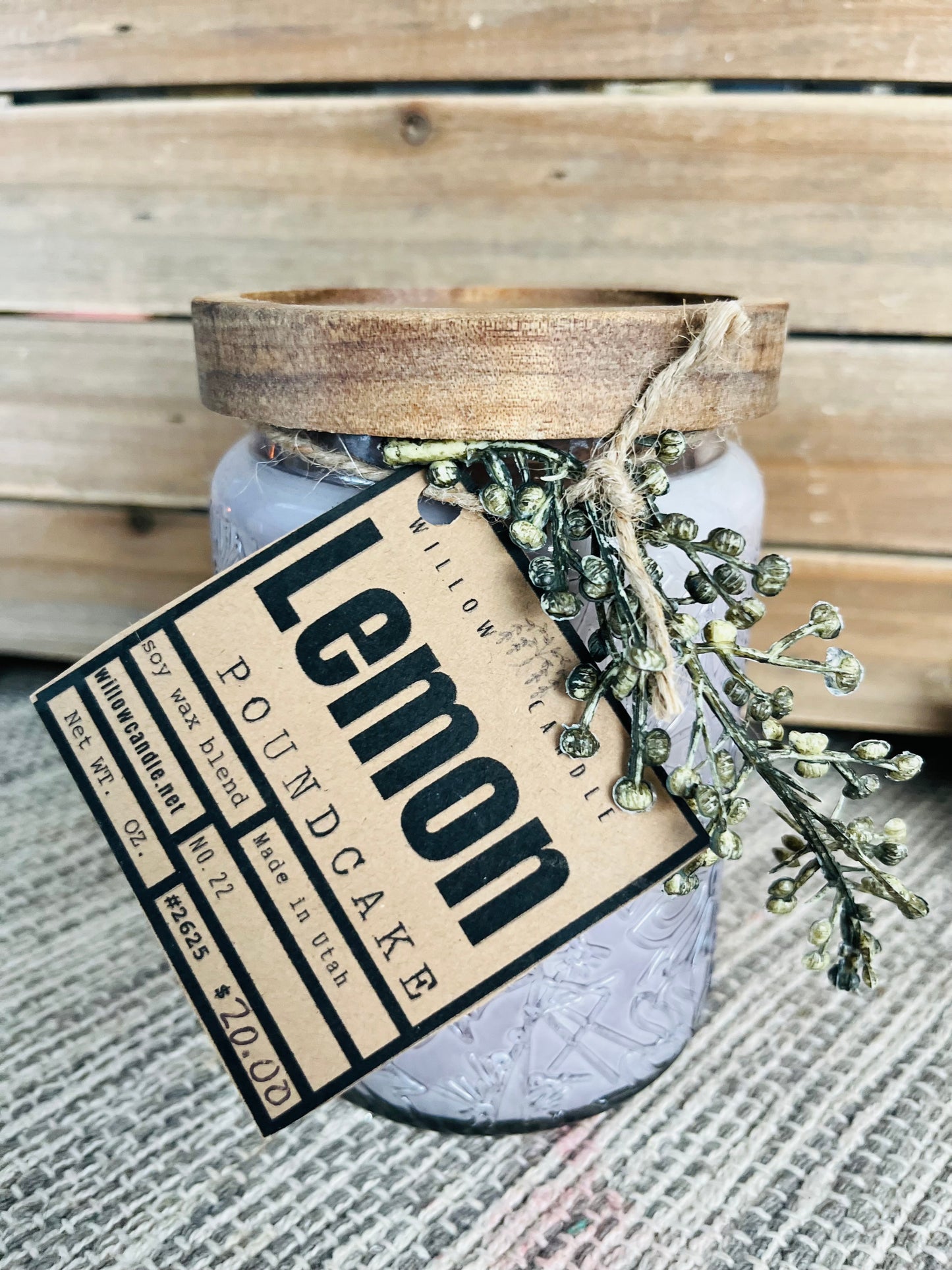 Lemon Poundcake soy wax candle