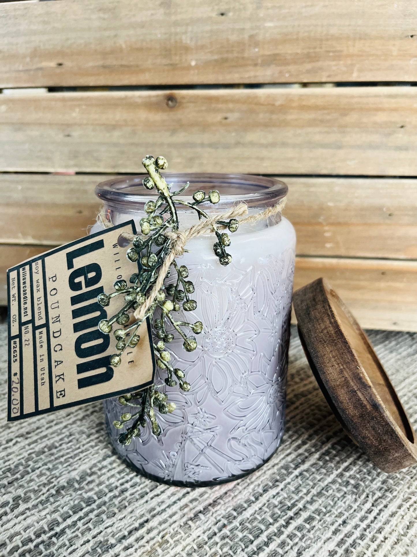 Lemon Poundcake soy wax candle