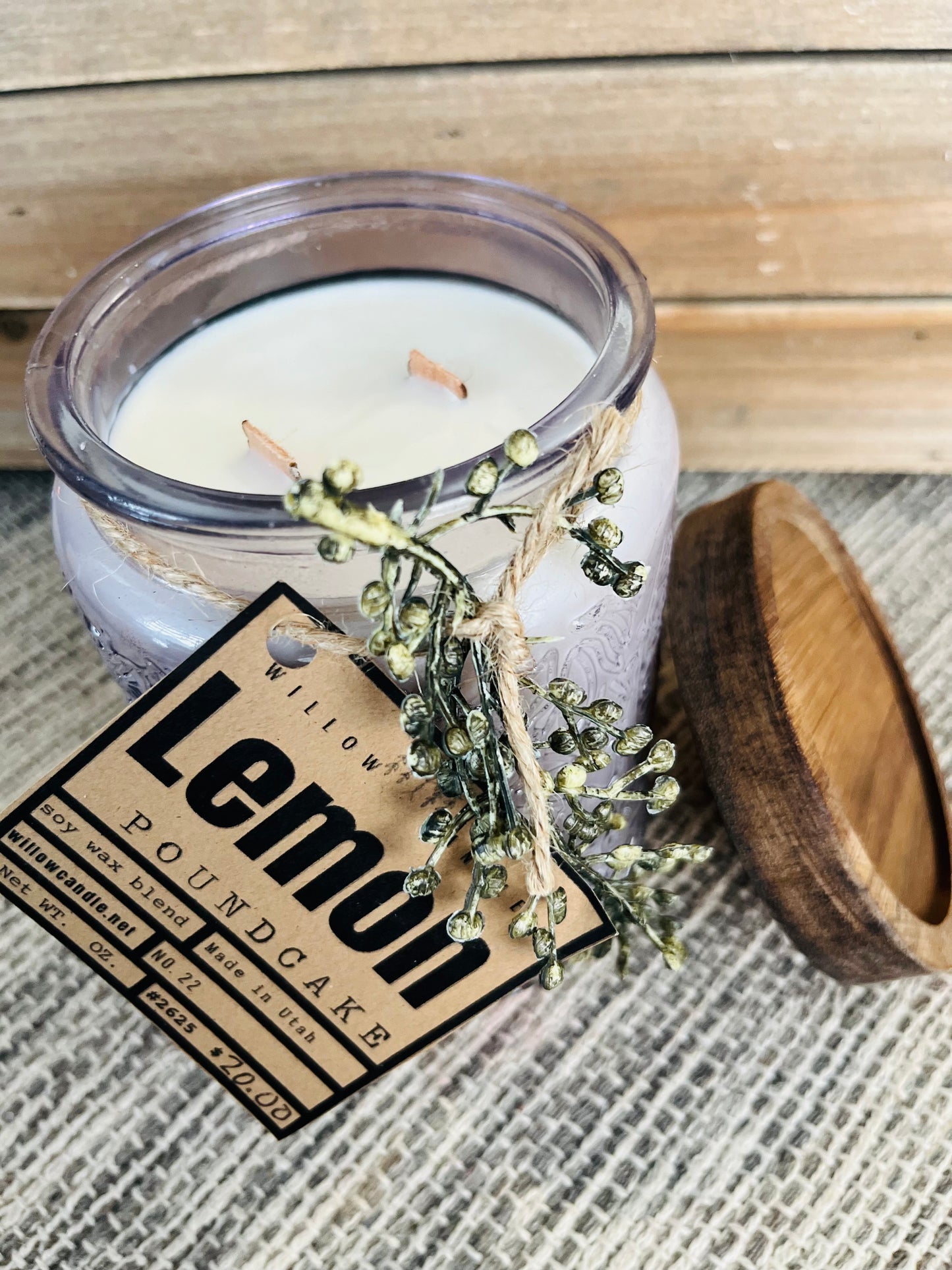 Lemon Poundcake soy wax candle