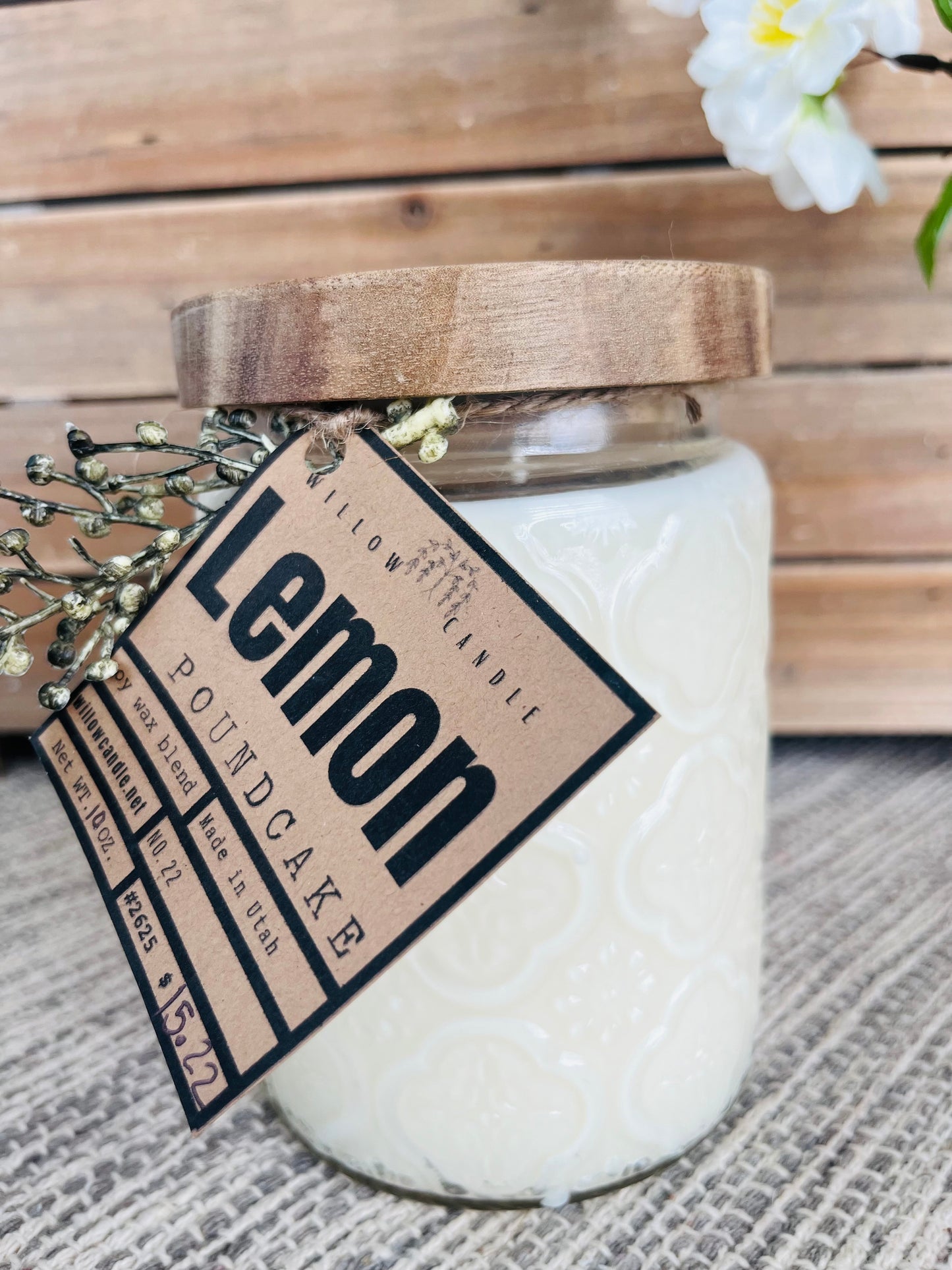 Lemon Poundcake soy wax candle